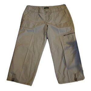 Eddie Bauer Women Size 12 Petite Cargo Capri NWOT